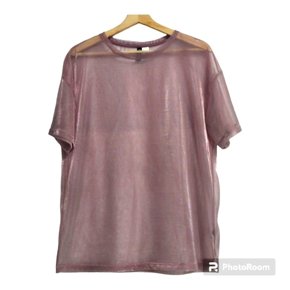 H&M Mesh Oversized  T-Shirt Womens  Small